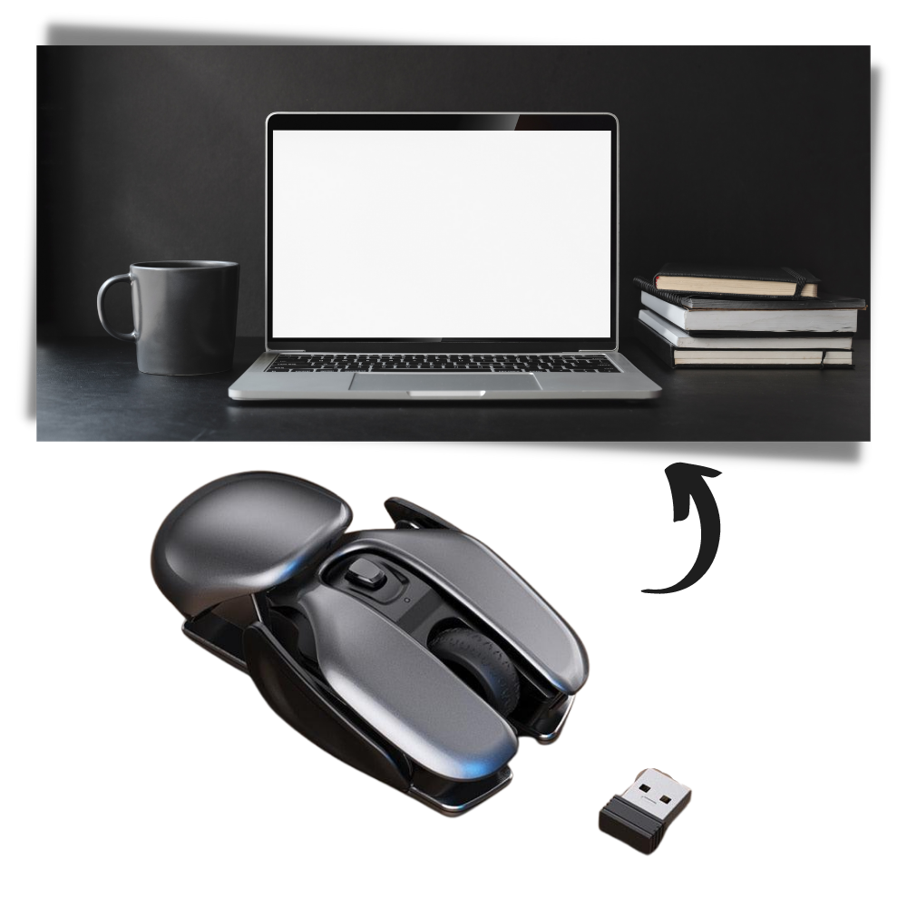 Souris de jeu ergonomique sans fil - Ozerty