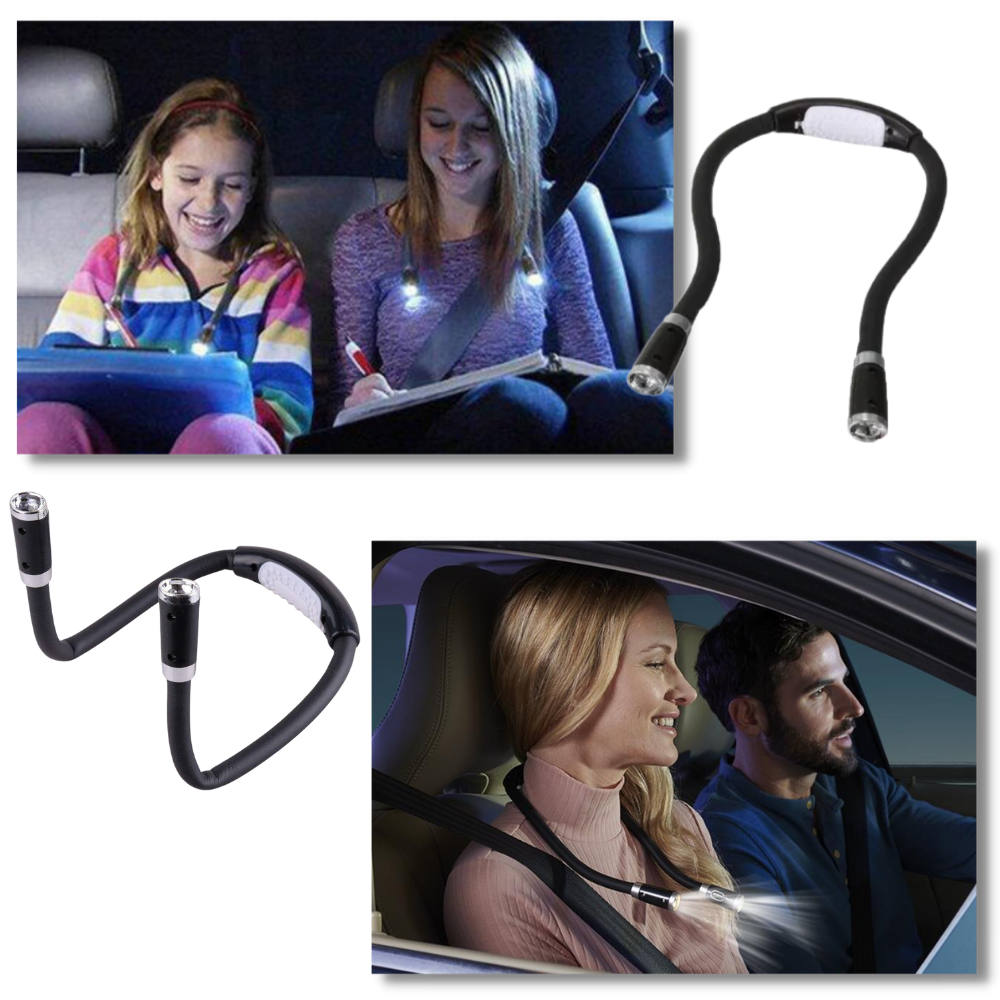 Lampe de lecture LED pour le cou - Ozerty