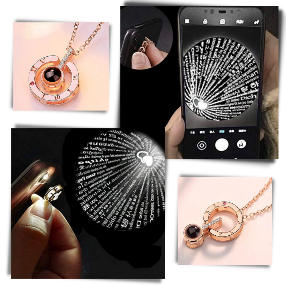 Collier Je t'aime en 100 langues - Ozerty