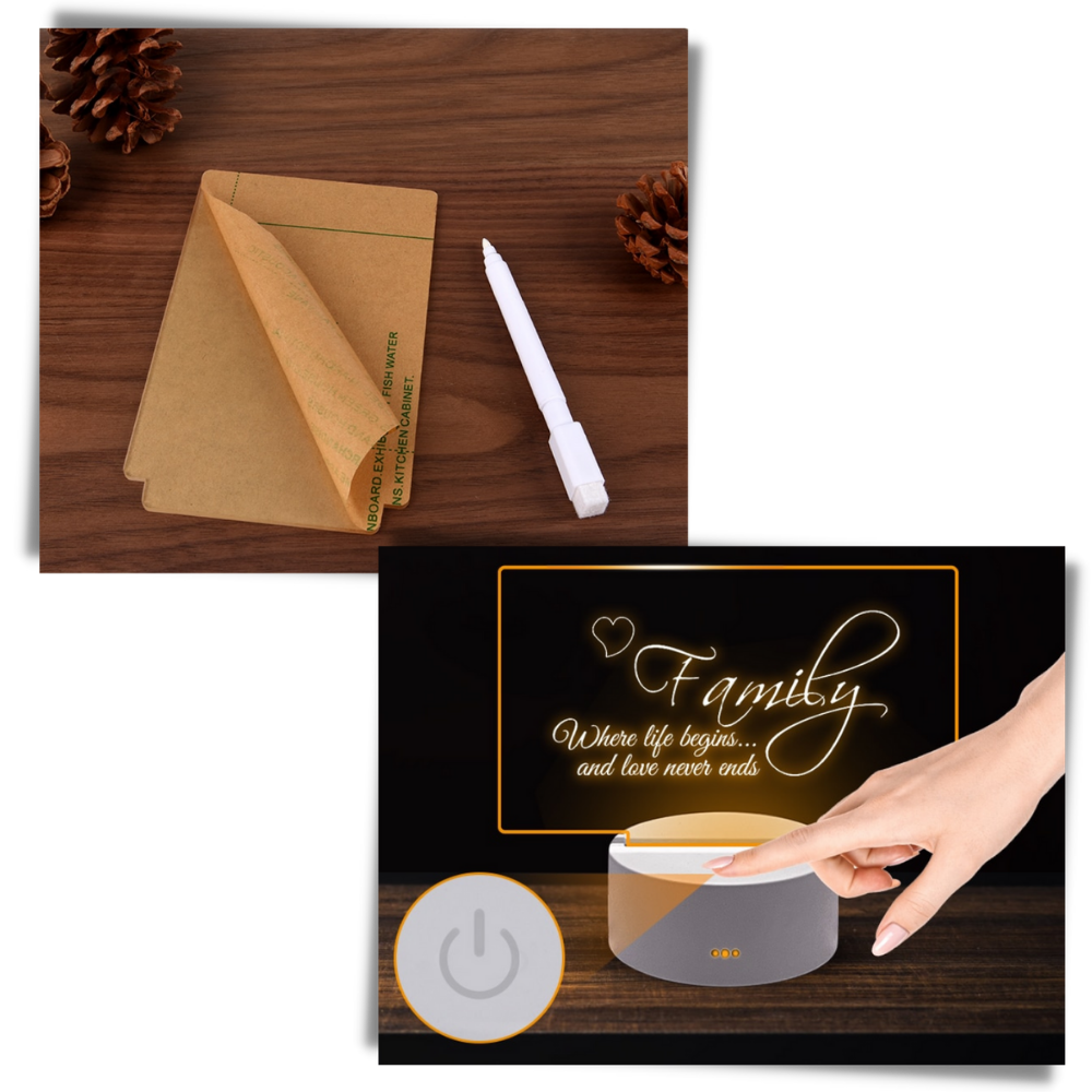 Tableau d'affichage LED avec stylo - Ozerty