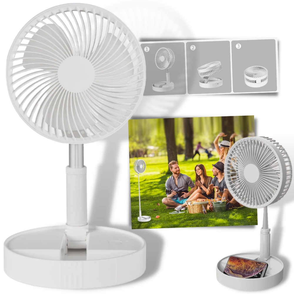 Ventilateur USB portable et pliable - Ozerty