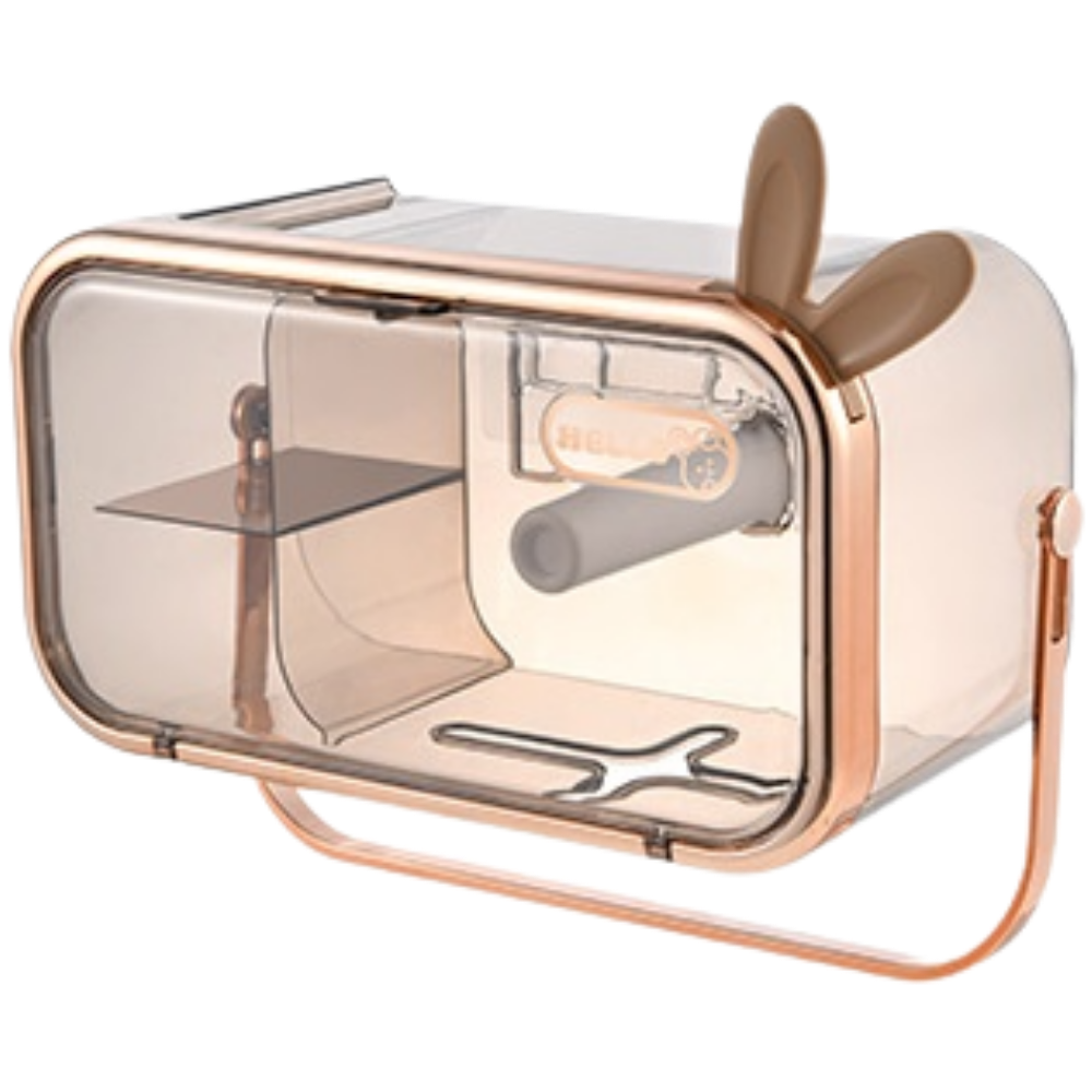Support de rangement multifonctionnel pour papier hygiénique -Doré/Oreille de lapin - Ozerty