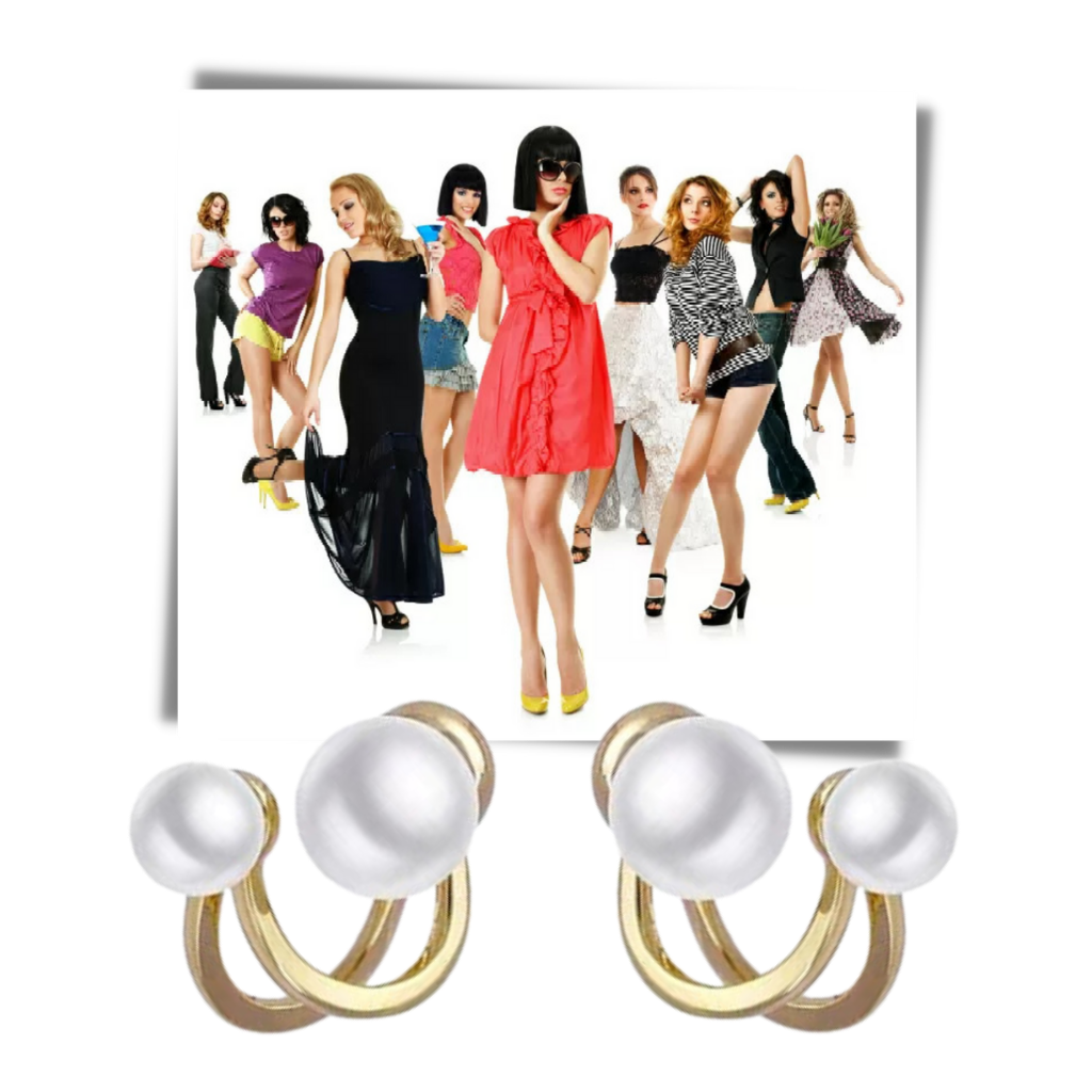 Pendants d'oreilles en perles vintage - Ozerty