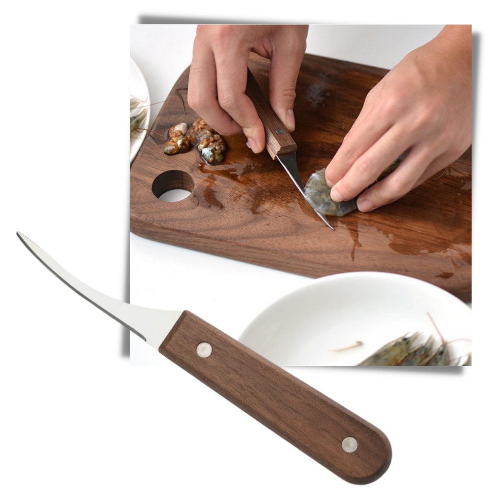 Couteau décortiqueur de crevettes en acier inoxydable - Ozerty