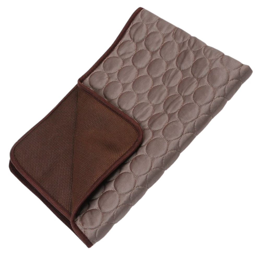 Tapis réfrigérant pour animaux de compagnie -Marron/Xl - Ozerty