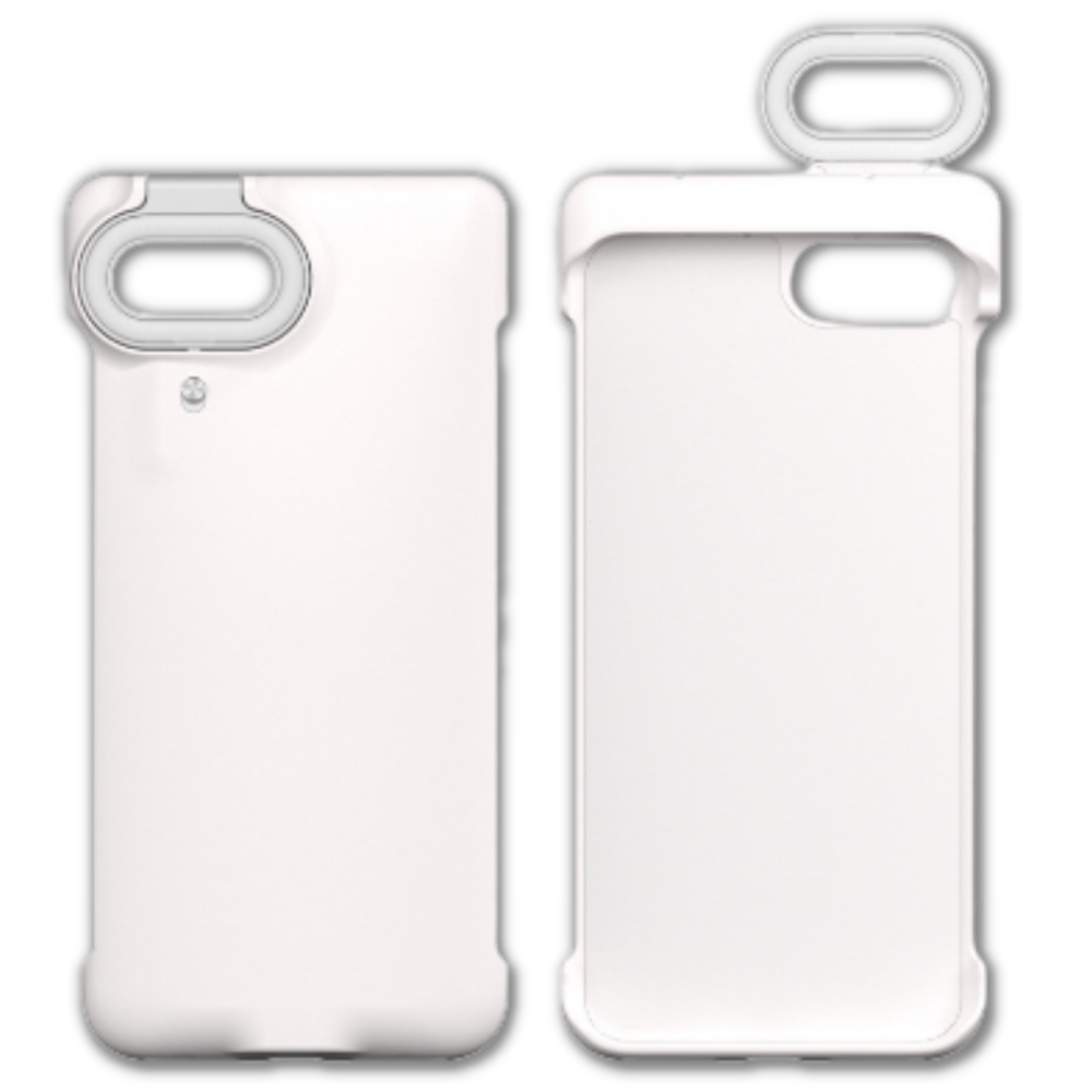 Étui de téléphone avec anneau lumineux LED -Blanc/IPhone-7 / 8Plus - Ozerty