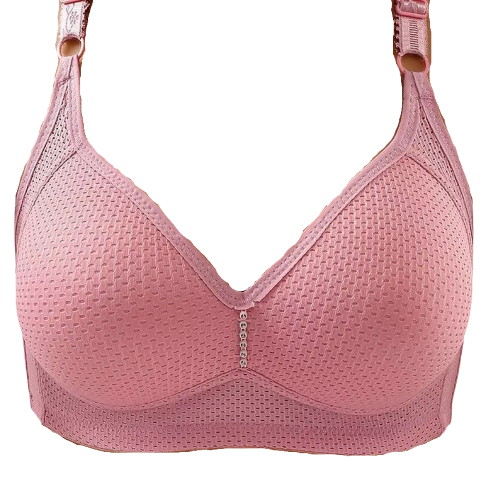 Soutien-gorge confortable sans armatures -Rose/5xl - Ozerty