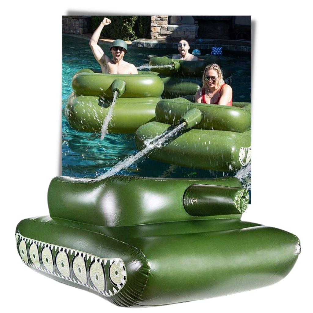 Char d'assaut gonflable pour piscine - Ozerty