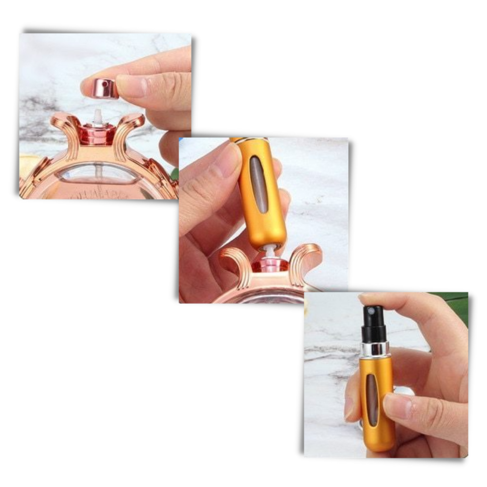 Lot de 3 mini-flacons de parfum rechargeables - Ozerty