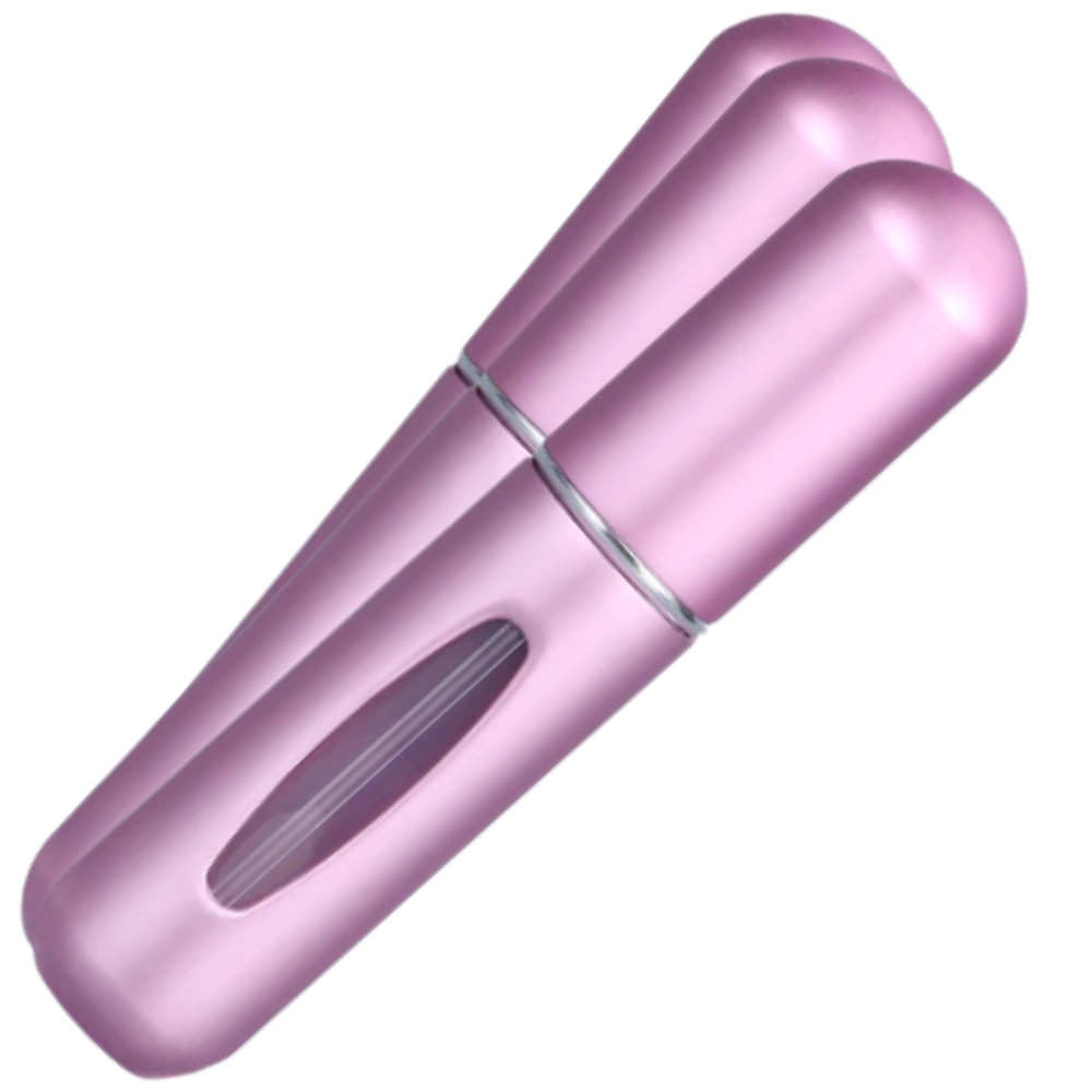 Lot de 3 mini-flacons de parfum rechargeables -Rose pâle/ - Ozerty