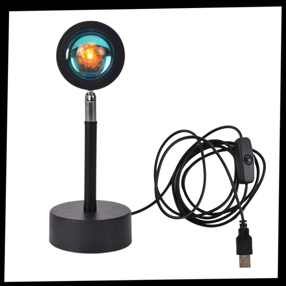 Lampe de bureau avec projecteur de lumière colorée LED - Ozerty