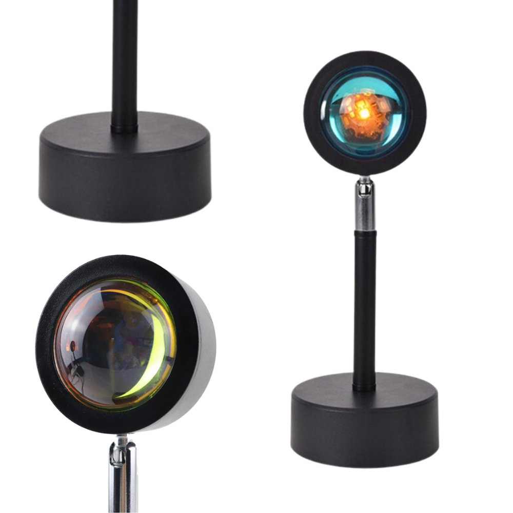 Lampe de bureau avec projecteur de lumière colorée LED - Ozerty