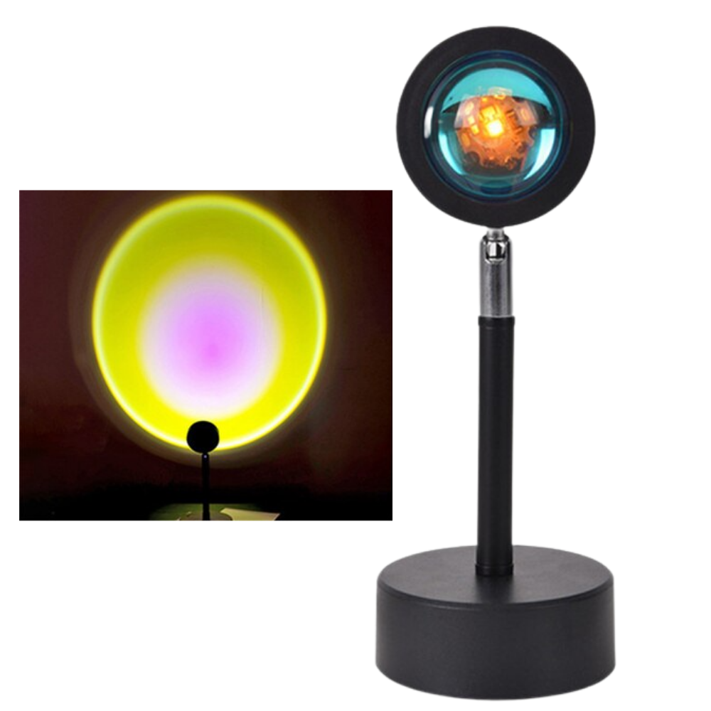 Lampe de bureau avec projecteur de lumière colorée LED -Rayon du soleil/   - Ozerty