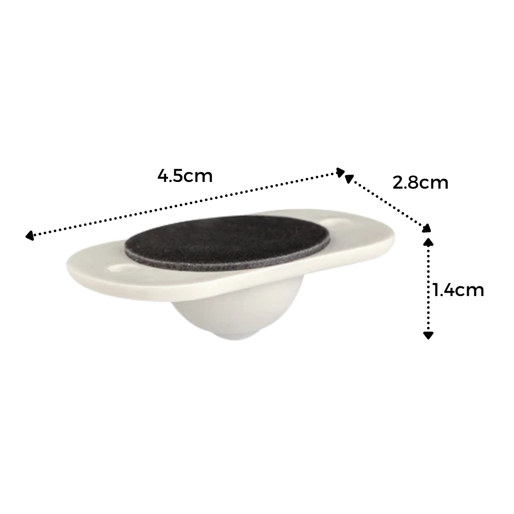 Roue de meuble pivotante adhésive - Ozerty