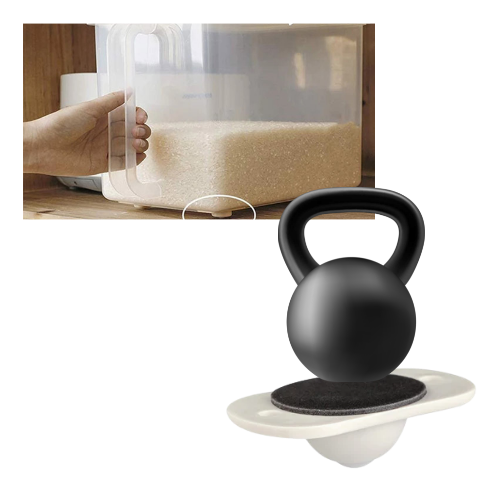 Roue de meuble pivotante adhésive - Ozerty