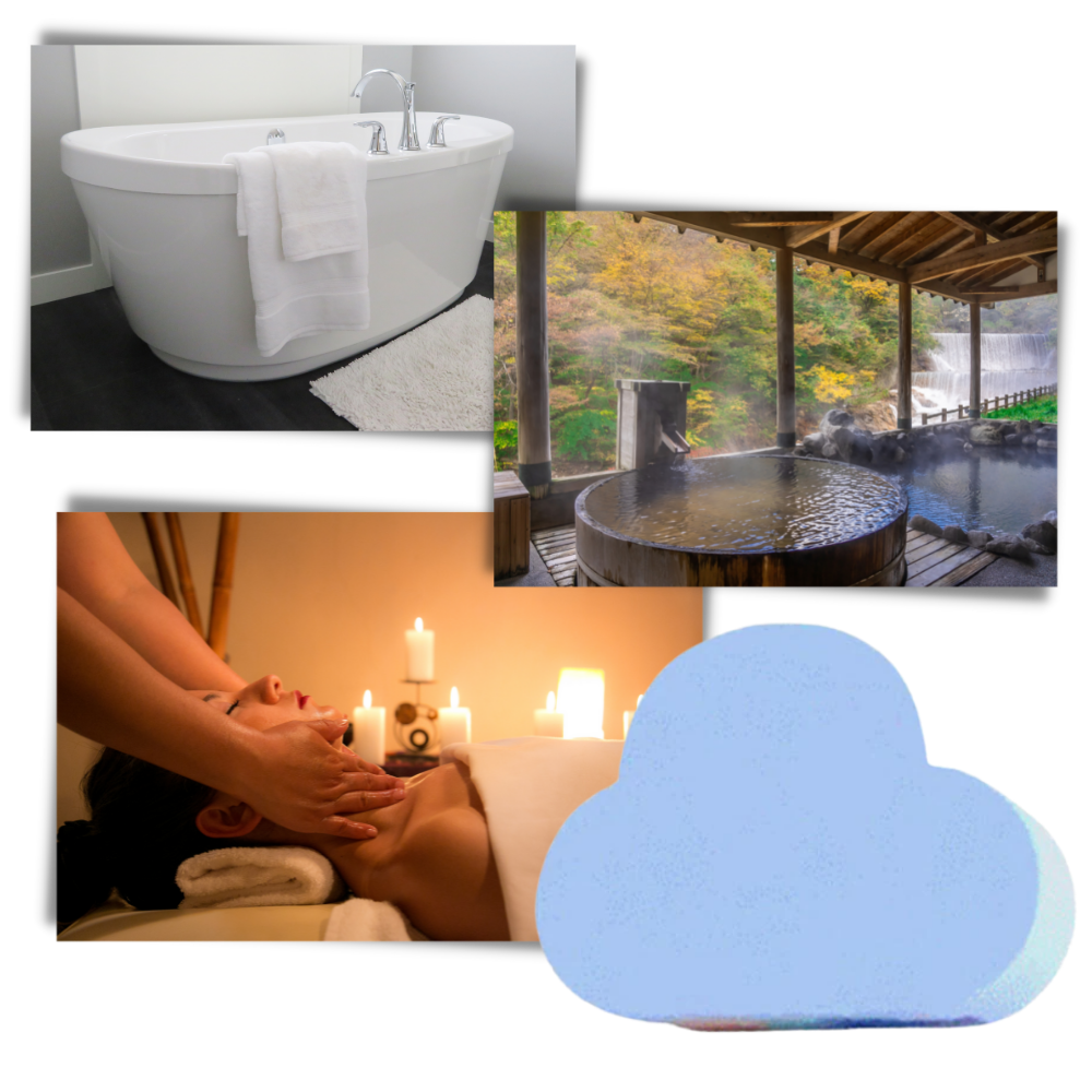 Bombe de bain aux sels de mer colorés - Ozerty