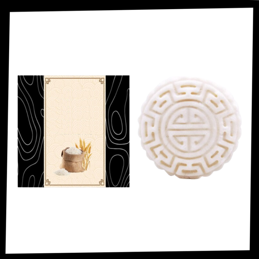 Barre de shampooing et d'après-shampooing au riz - Ozerty