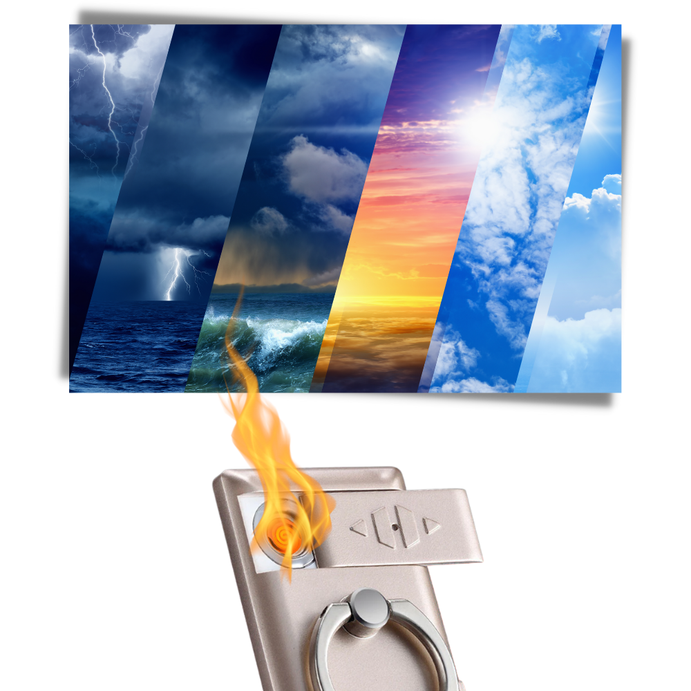 Bague de téléphone avec briquet - Ozerty