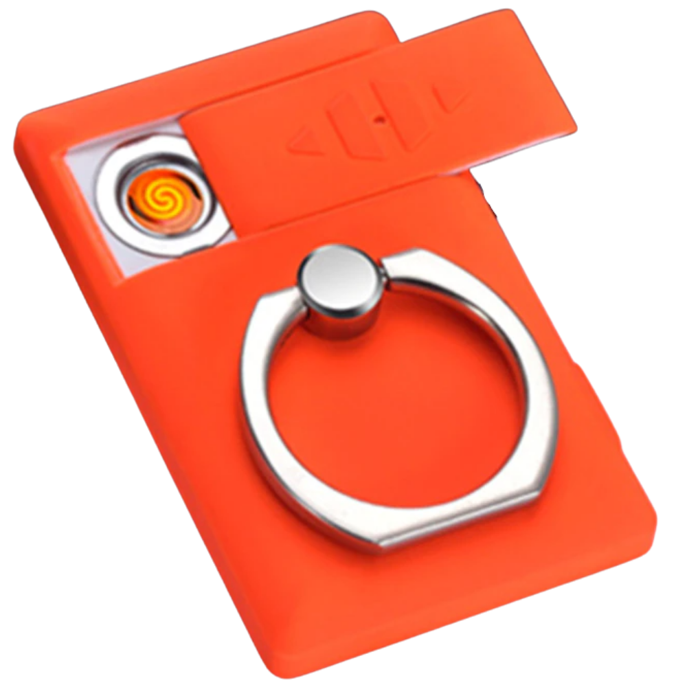 Bague de téléphone avec briquet -Rouge/ - Ozerty