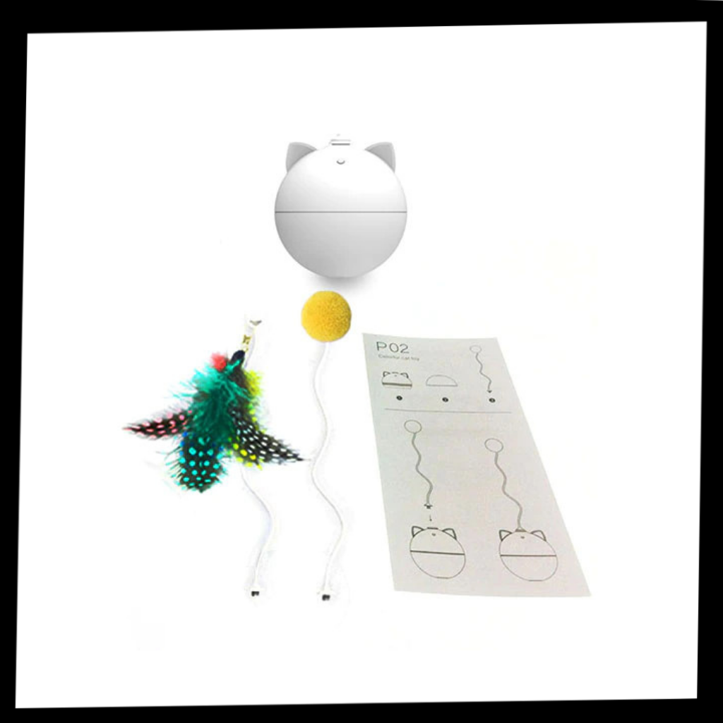 Balle -Jouet pour chat avec fonction d'auto-roulement - Ozerty