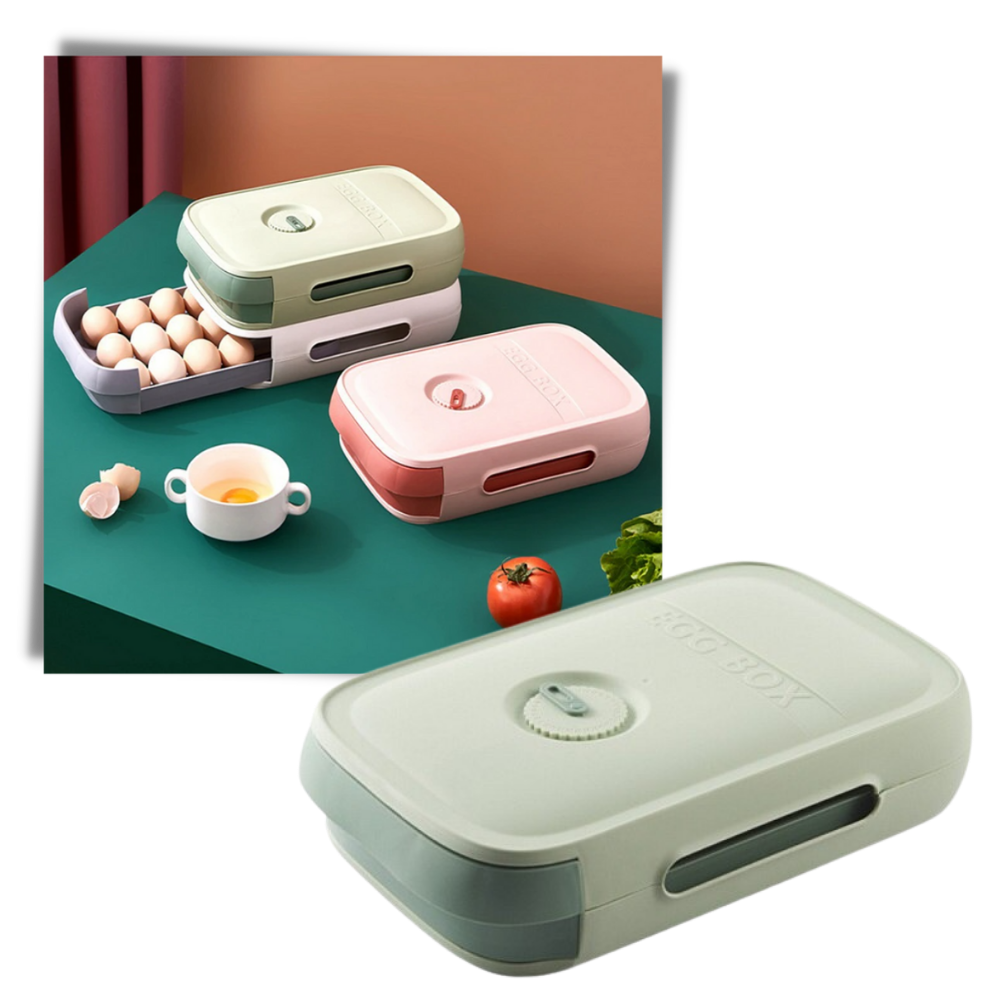 Boîte de rangement d'œufs à tiroir - Ozerty