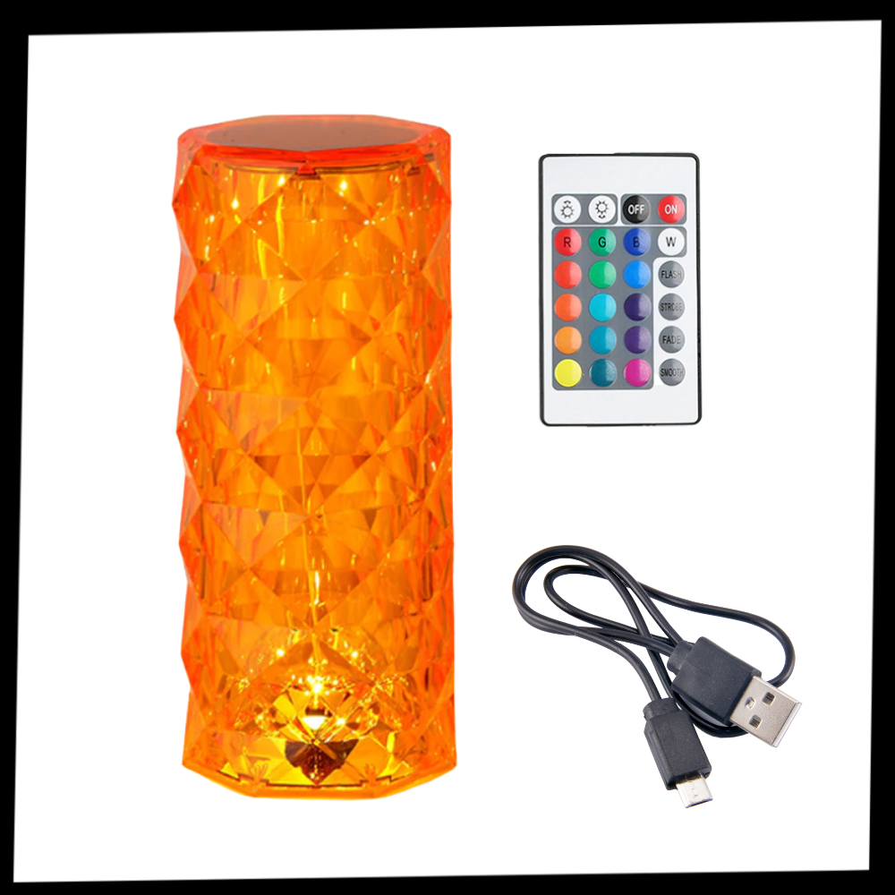 Lampe de luxe en cristal pour table - Ozerty