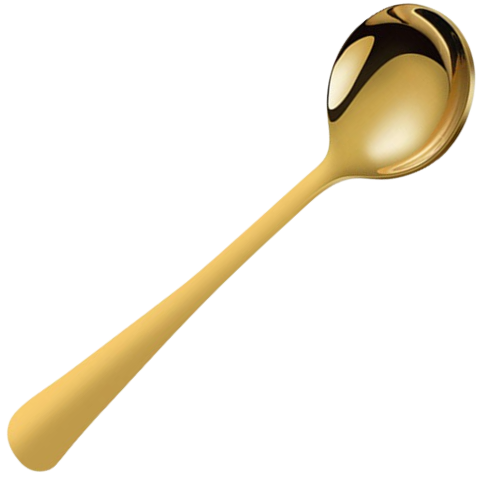 Lot de 2 cuillères en acier inoxydable -Doré/ - Ozerty