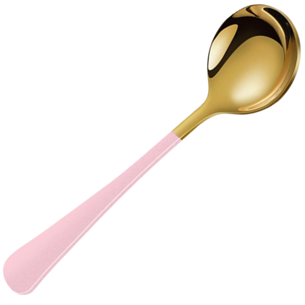 Lot de 2 cuillères en acier inoxydable -Rose doré/ - Ozerty