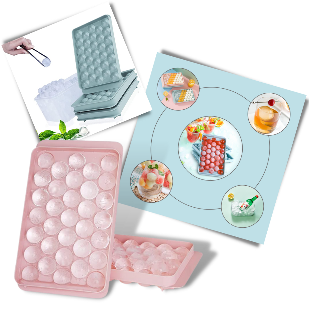 Set de moules à glaçons ronds - Ozerty