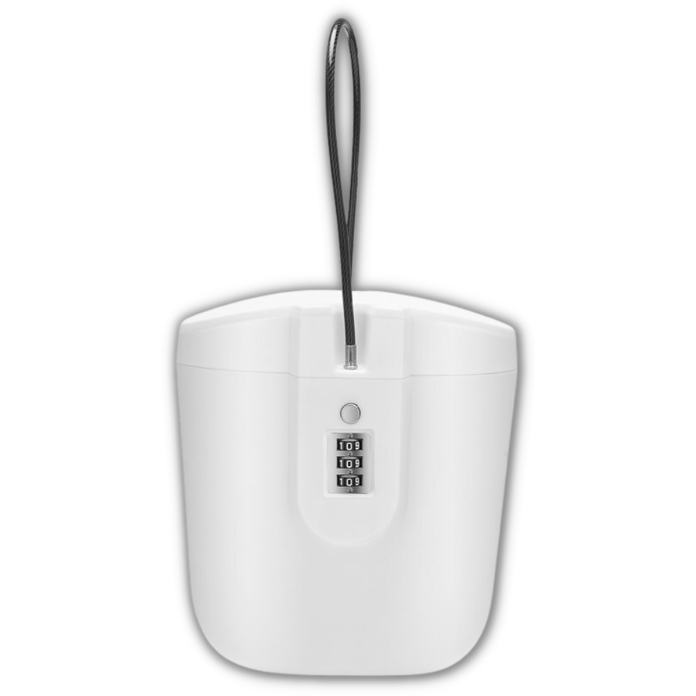 Coffre-fort portable avec poignée -Blanc/ - Ozerty