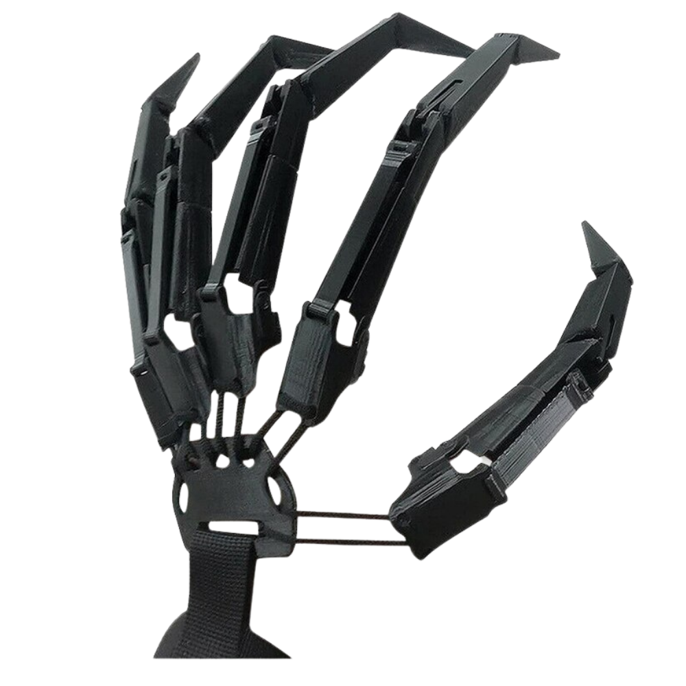 Gants mains de squelette -Gauche noir/ - Ozerty