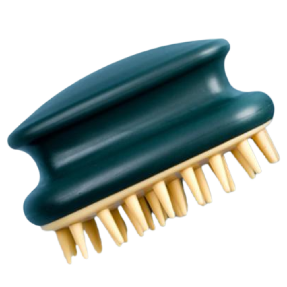 Brosse de massage du cuir chevelu -Vert foncé/ - Ozerty