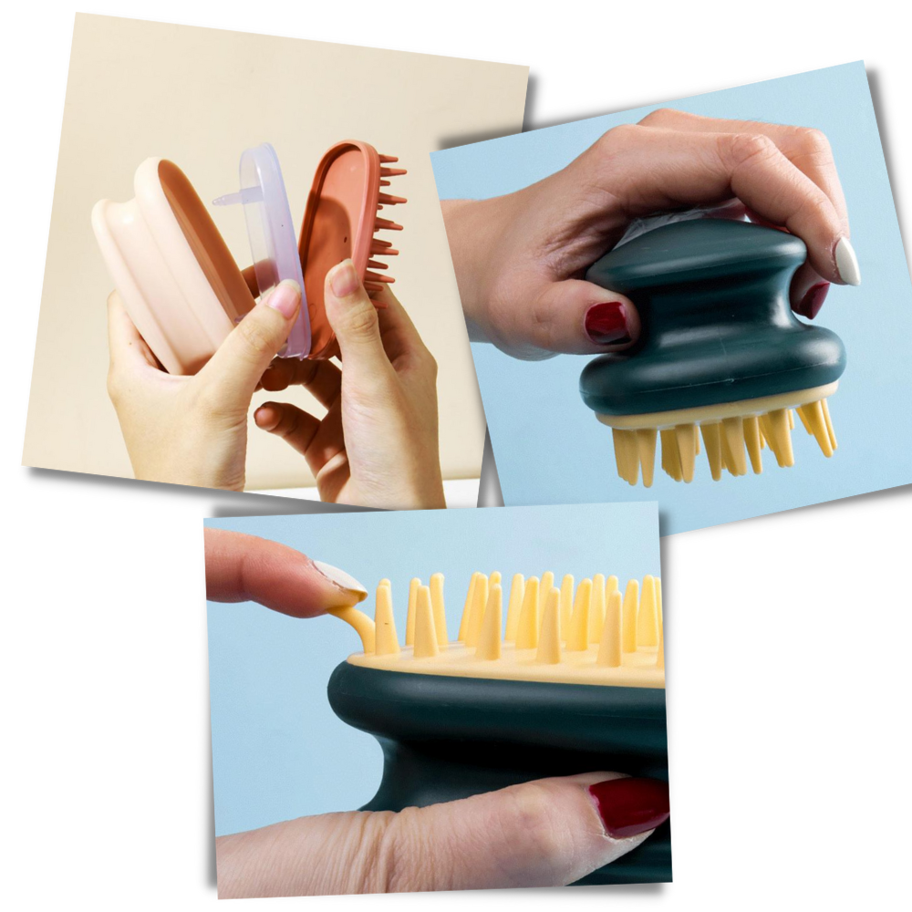 Brosse de massage du cuir chevelu - Ozerty