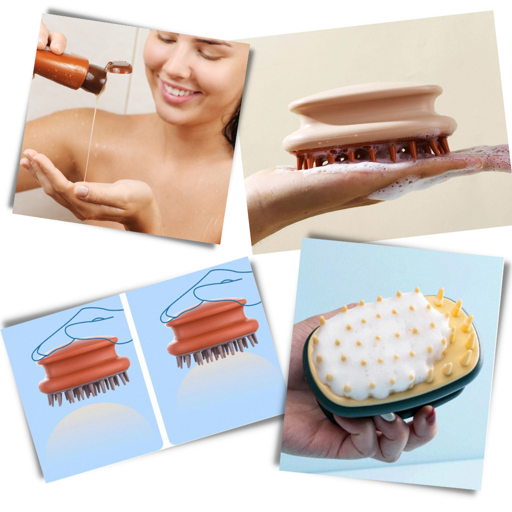 Brosse de massage du cuir chevelu - Ozerty
