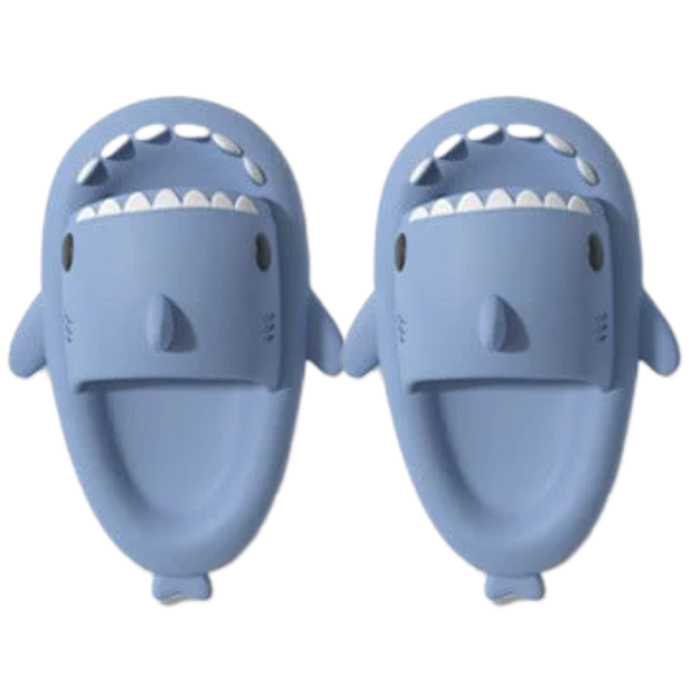 Chaussons de plage en forme de requin -Bleu/44-45 - Ozerty