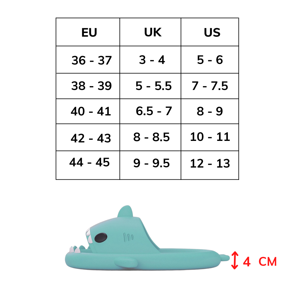 Chaussons de plage en forme de requin - Ozerty