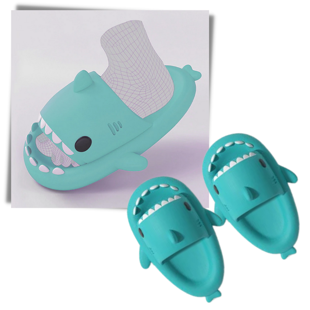 Chaussons de plage en forme de requin - Ozerty