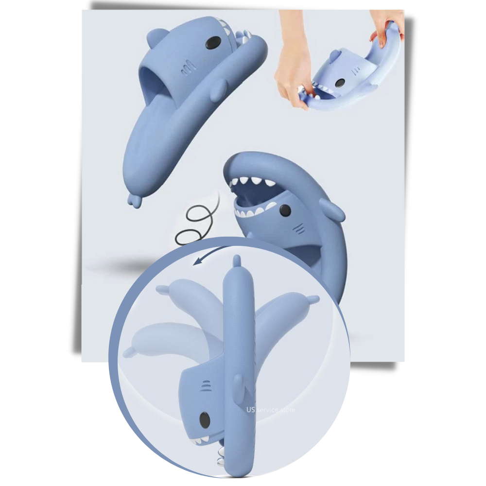 Chaussons de plage en forme de requin - Ozerty