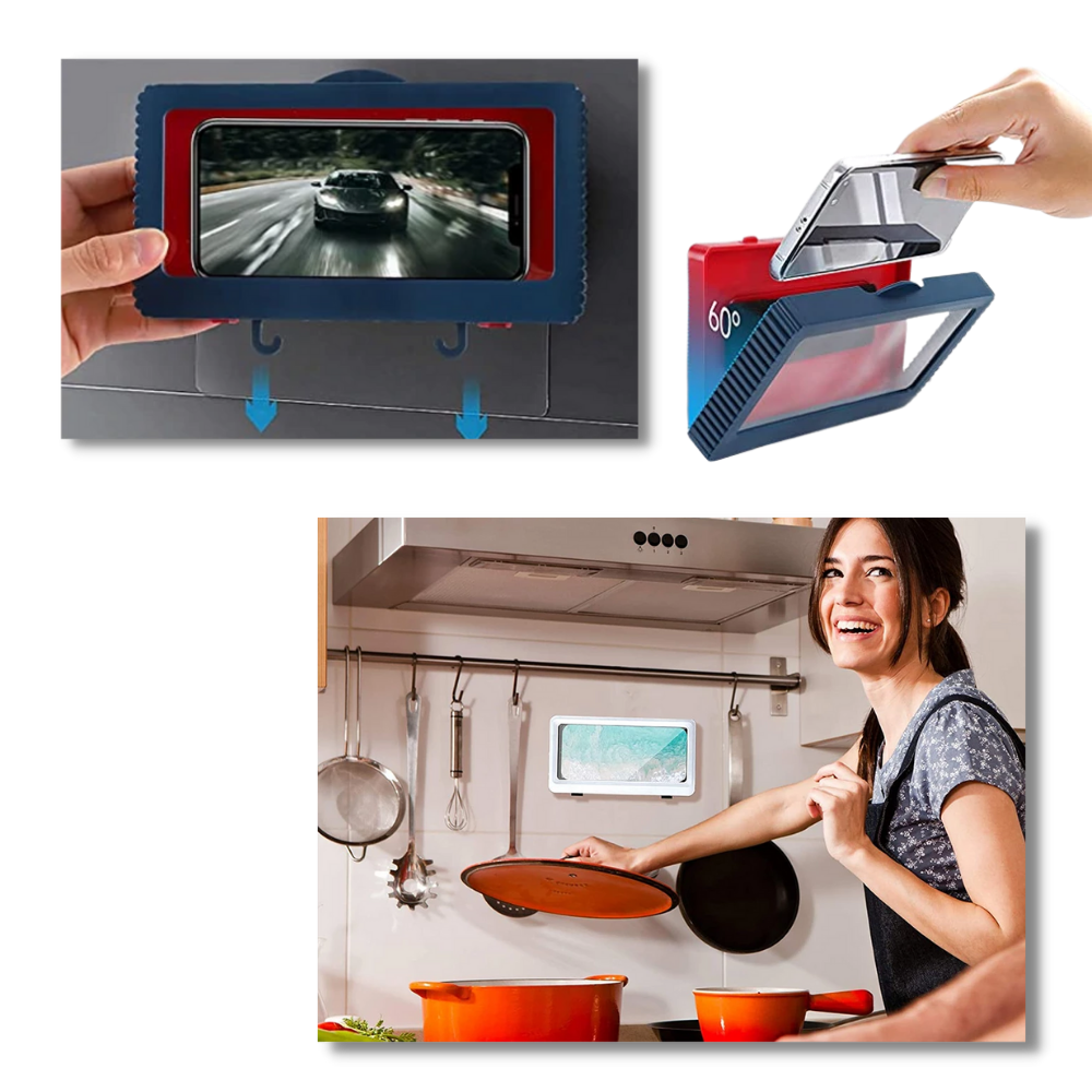 Étui à support mural étanche pour téléphone  - Ozerty