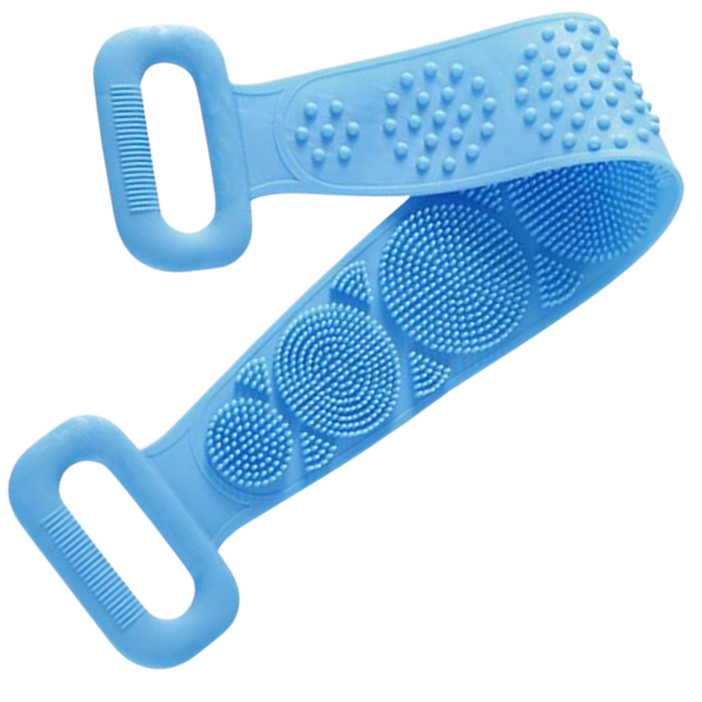 Exfoliant en silicone extensible pour le corps -Bleu/   - Ozerty