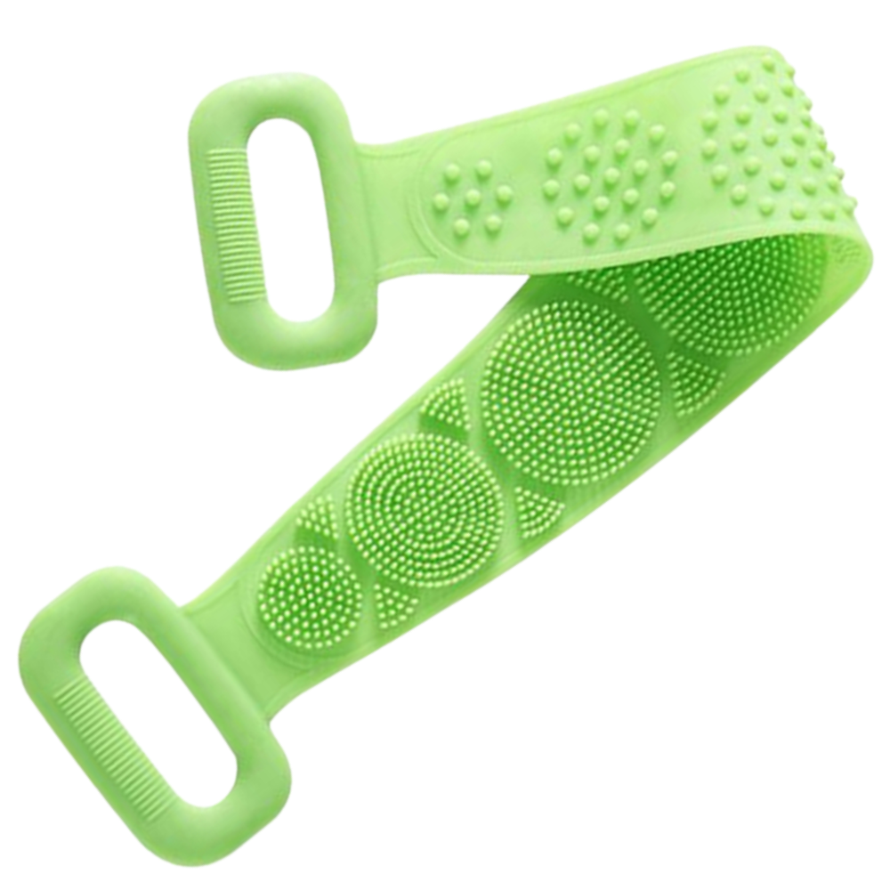 Exfoliant en silicone extensible pour le corps -Vert/   - Ozerty