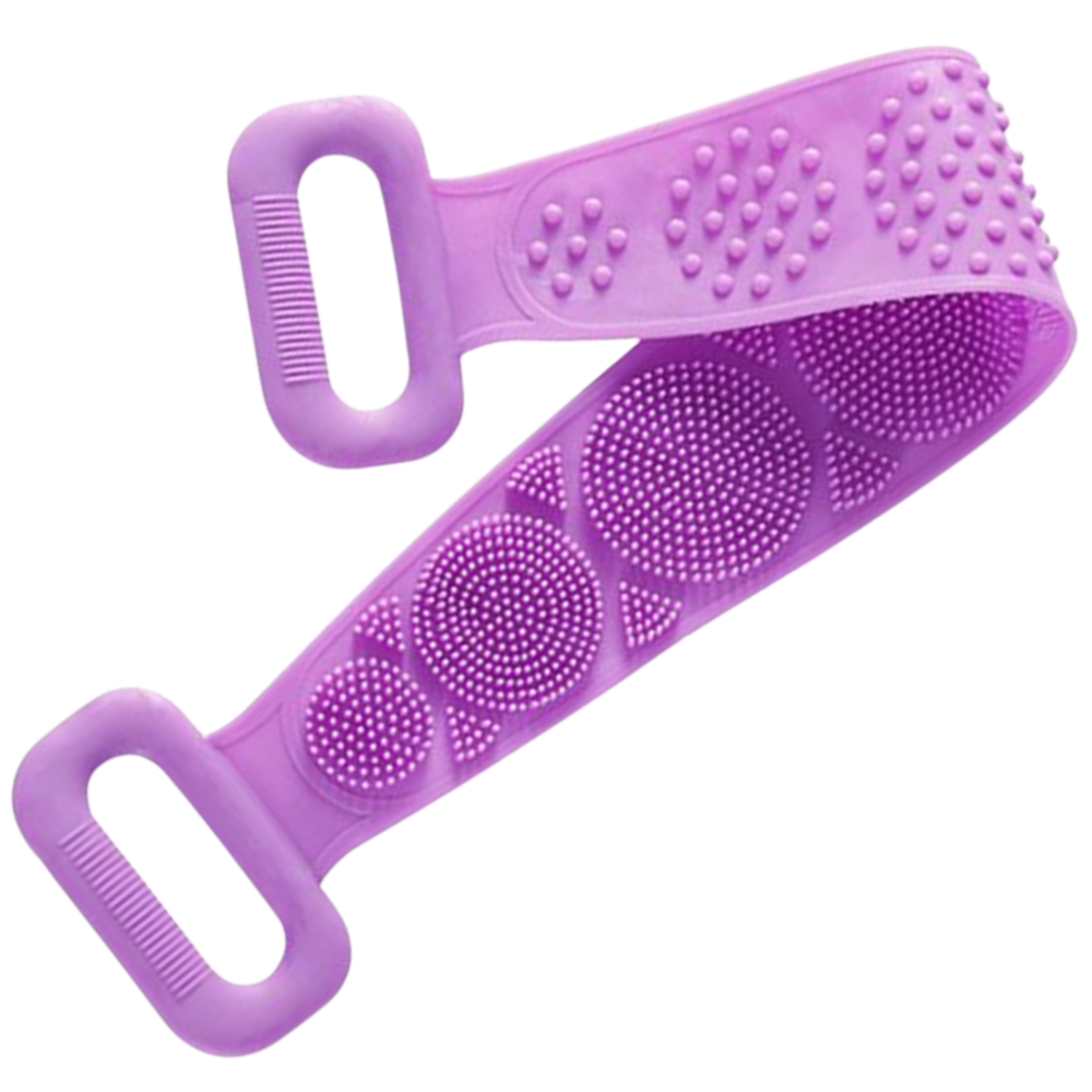 Exfoliant en silicone extensible pour le corps -Violet/   - Ozerty