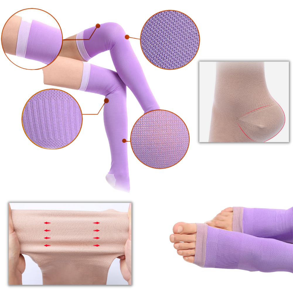 Paire de collants amincissants pour les jambes - Ozerty