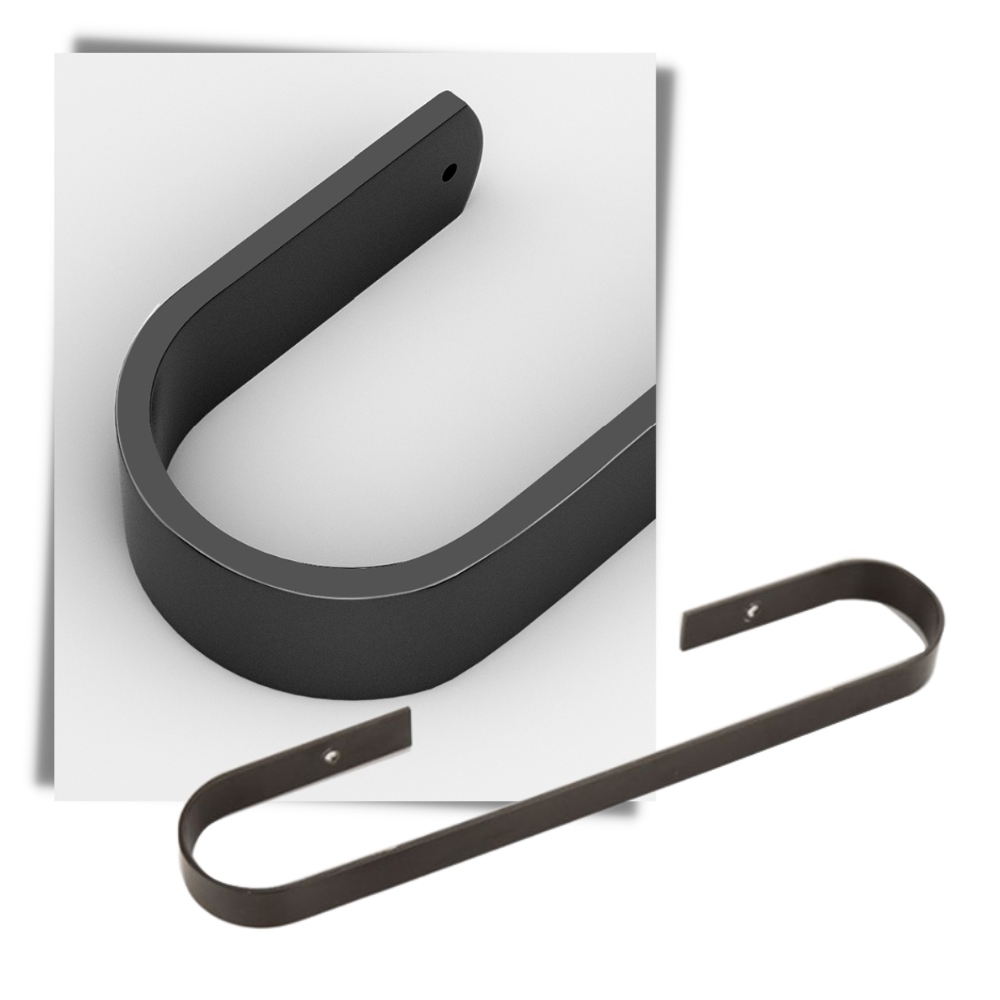 Support mural en aluminium pour pantoufles - Ozerty