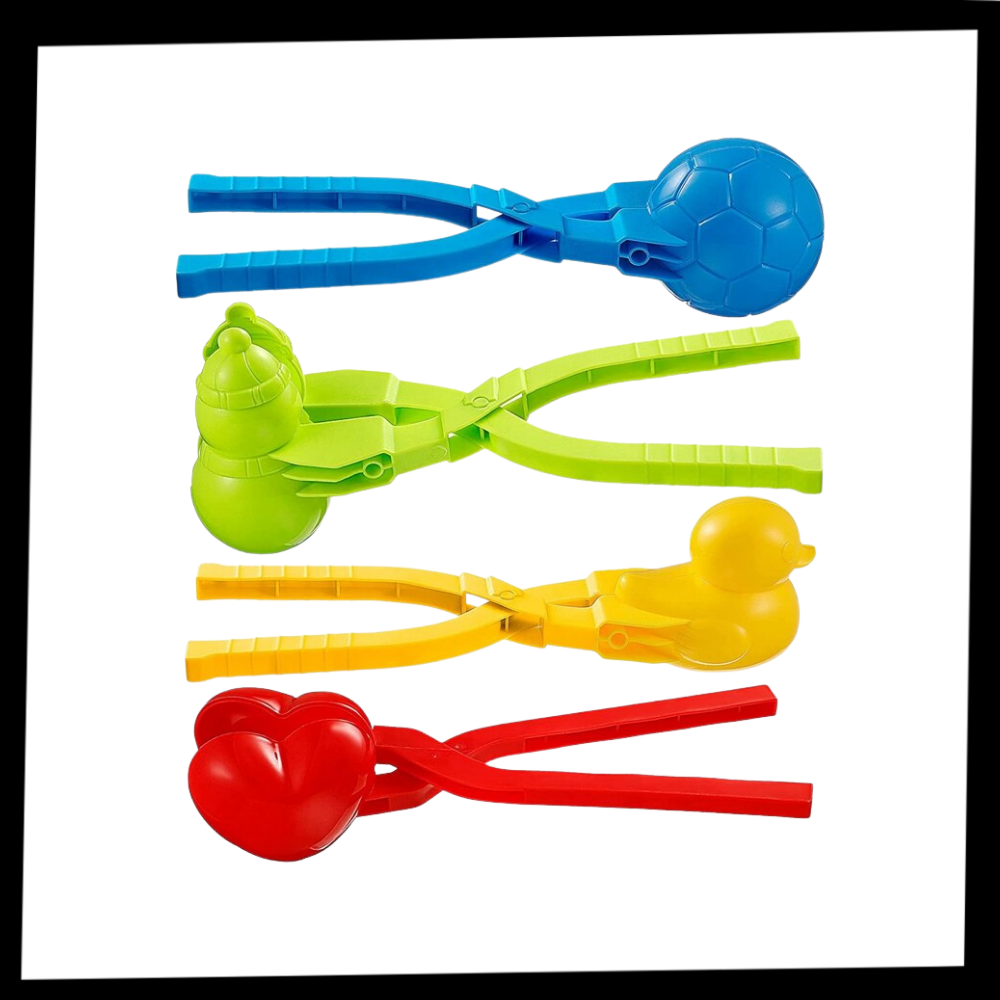 Lot de 4 kits de fabrication de boules de neige  - Ozerty