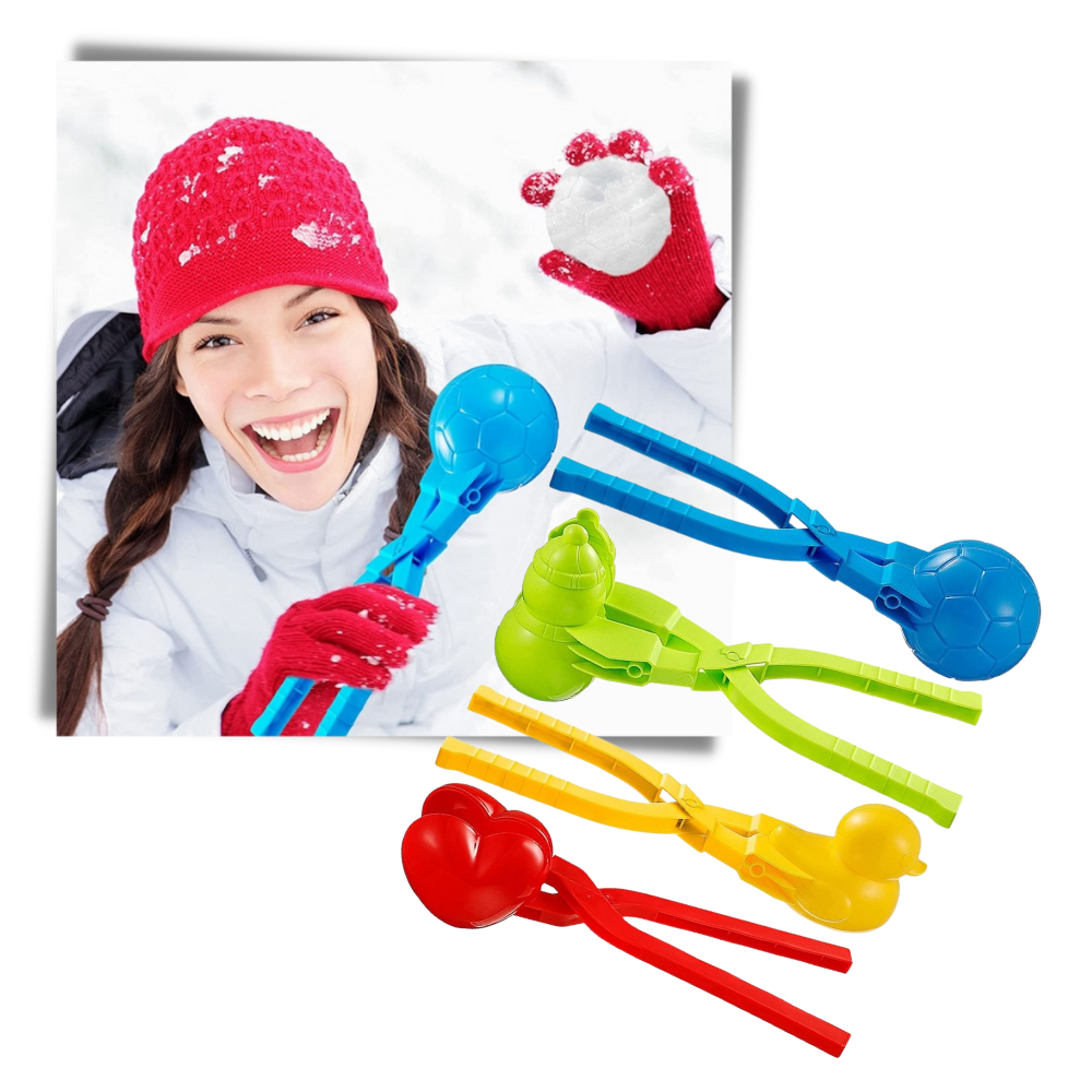 Lot de 4 kits de fabrication de boules de neige  - Ozerty