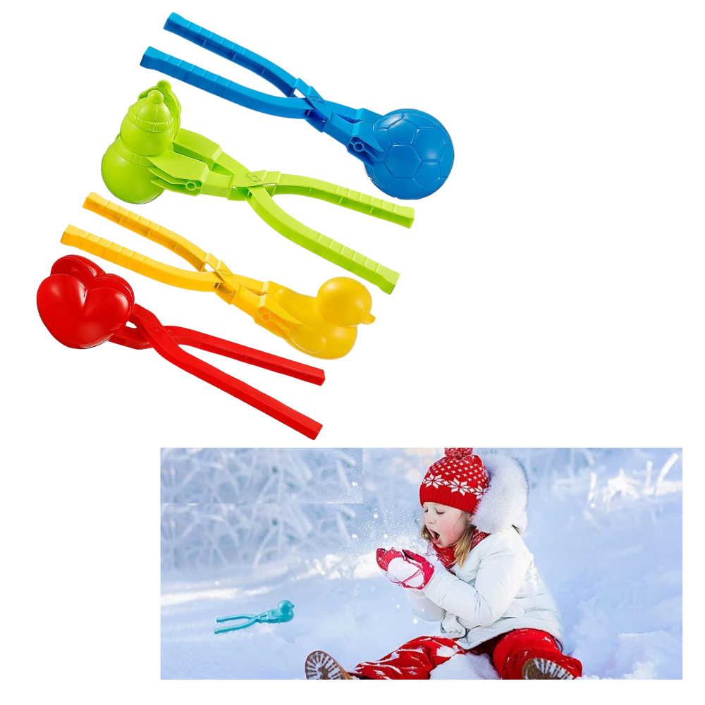 Lot de 4 kits de fabrication de boules de neige  - Ozerty