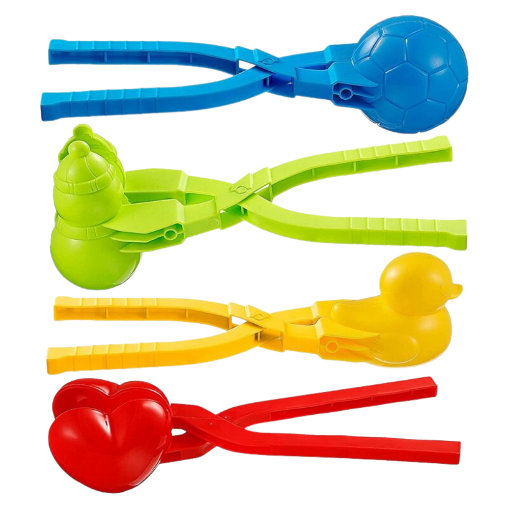 Lot de 4 kits de fabrication de boules de neige  - Ozerty