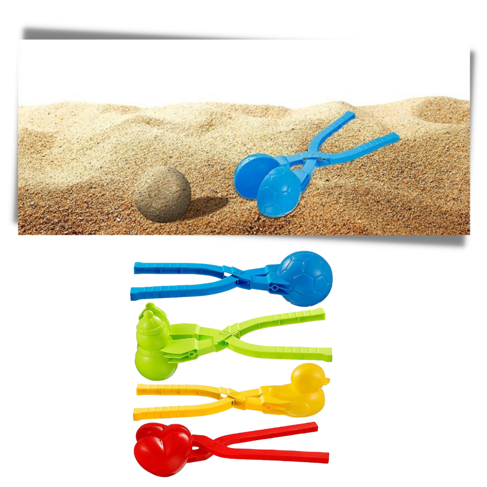 Lot de 4 kits de fabrication de boules de neige  - Ozerty