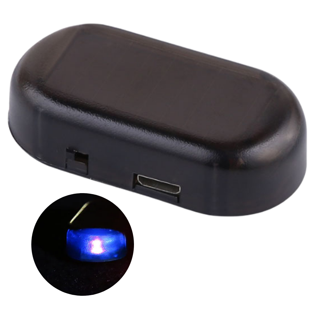 Feu d'avertissement à énergie solaire pour voiture  -Bleu/   - Ozerty